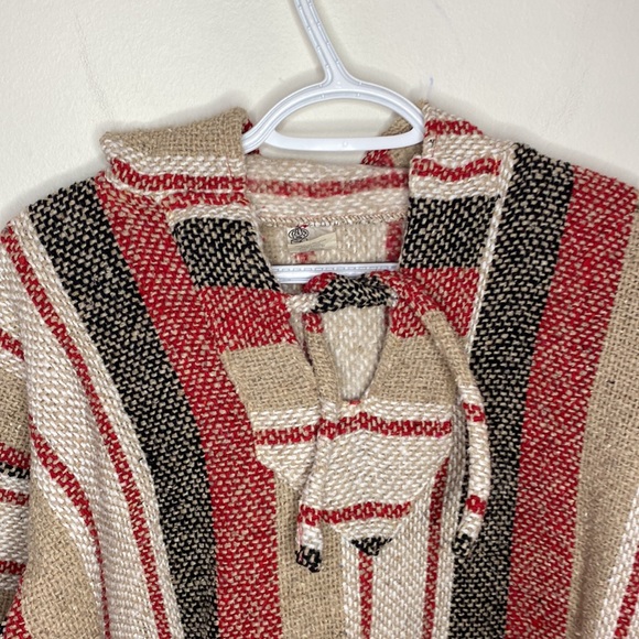 Artesanias Cuamatzi Baja poncho made in Mexico size L - Picture 3 of 11